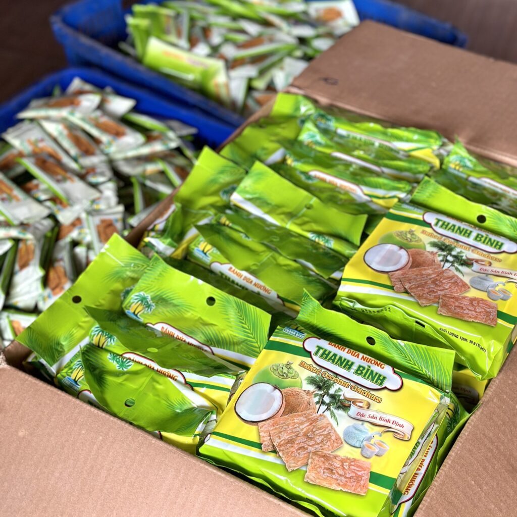 Dừa Thanh Bình - Cơ sở kinh doanh và sản xuất Dừa Sấy Giòn, Bánh Dừa Nướng Chất Lượng Nguồn sỉ dừa sấy giòn và bánh dừa nướng toàn quốc