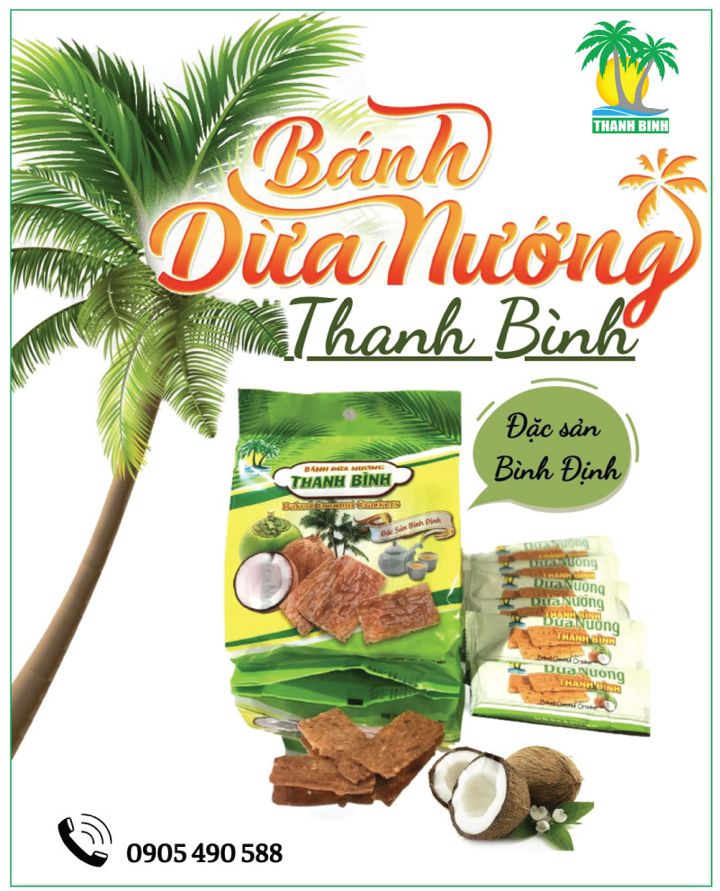 Bánh dừa nướng thanh bình, thức quà quê mộc mạc