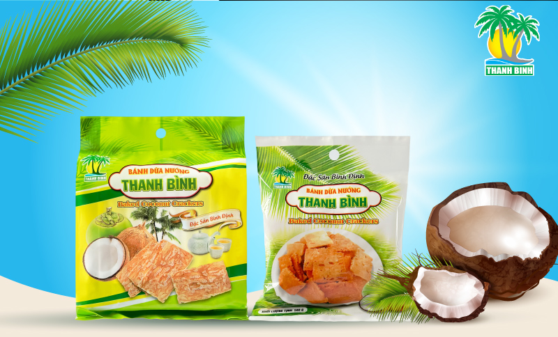 Thanh Bình là một trong những thương hiệu bánh dừa nướng ngon nhất hiện nay