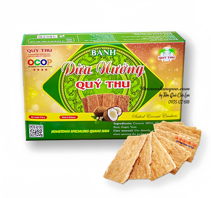 Bánh dừa nướng Quý Thu mang phong vị truyền thống mộc mạc nhưng đa dạng