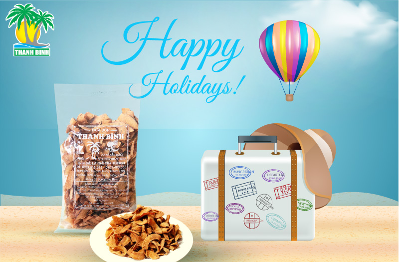 Dừa sấy giòn là một trong những đặc sản Bình Định được nhiều người yêu thích