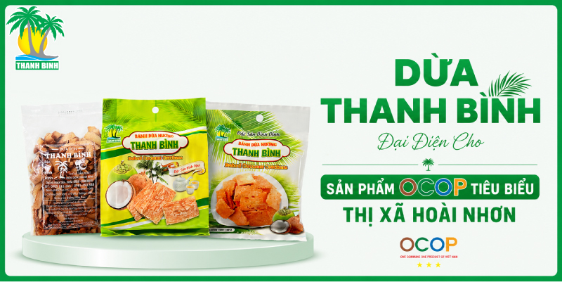 Dừa Thanh Bình Đại Diện Cho Sản phẩm OCOP tiêu biểu Thị xã Hoài Nhơn