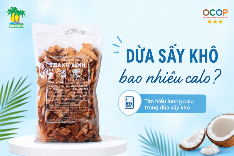 Dừa sấy khô bao nhiêu calo