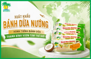 Xuất khẩu bánh dừa nướng