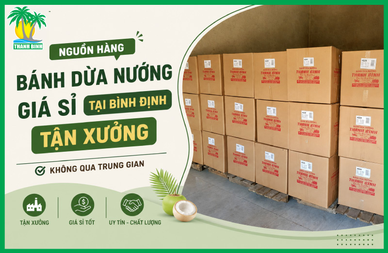 Bánh dừa nướng giá sỉ Bình Định