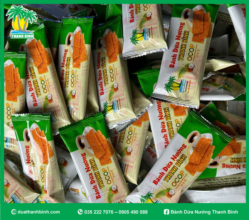 Bánh dừa nướng Thanh Bình đã giữ một vị trí riêng trong lòng thực khách