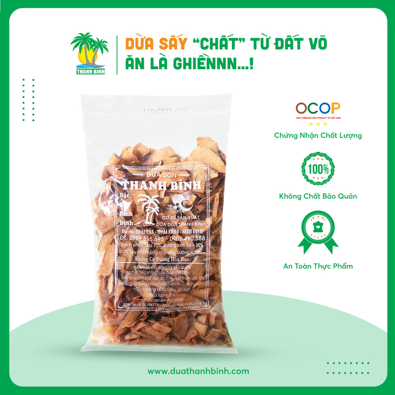 Những lý do nên chọn dừa sấy khô giá sỉ Bình Định từ dừa Thanh Bình?