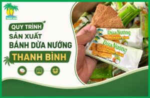 quy trình sản xuất bánh dừa nướng