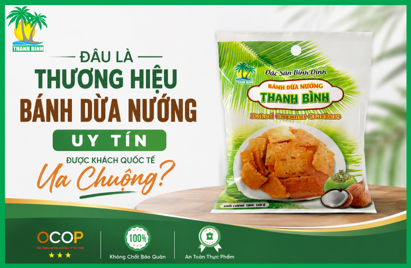 Thương hiệu bánh dừa nướng uy tín